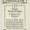 Giant draw-bridge at Rotterdam, Holland.