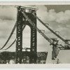 Hudson River Bridge at New York, under construction.