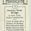 Hudson River Bridge at New York, under construction.