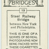 Steel railway bridge betwee New York and Philadelphia.
