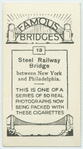 Steel railway bridge betwee New York and Philadelphia.