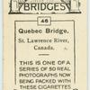 Quebec Bridge, St. Lawrence River.