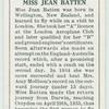 Miss Jean Batten.