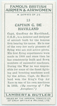 Captain G. De Havilland.