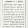 Captain W. L. Hope.