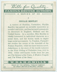 Phyllis Bentley.