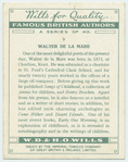 Walter de la Mare.