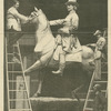 New York City.--Modeling the equestrian statue of General Albert Sydney Johnston, designed for the City of New Orleans, at the atelier of Alexander Doyle