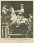 New York City.--Modeling the equestrian statue of General Albert Sydney Johnston, designed for the City of New Orleans, at the atelier of Alexander Doyle
