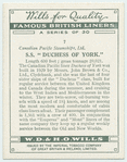 S. S. "Duchess of York".