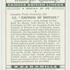 S. S. "Empress of Britain".