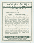 R. M. S. "Berengaria".