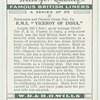 R. M. S. "Viceroy of India".