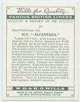 M. V. "Alcantara".
