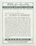 S. S. Duchess of Richmond.