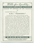 H. M. S. Franconia.