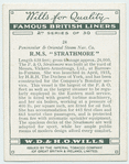 R. M. S. Strathmore.
