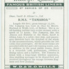 R. M. S. Tamaroa.