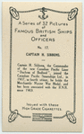 Captain H. Sibbons.