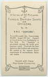 H. M. S. "Aquitania".