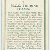 M.C.C. Touring Teams.