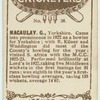 Macaulay, G., Yorkshire.