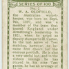 W.A. Oldfield, New South Wales