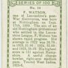 F. Watson, Lancashire.