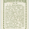 C. G. Macartney, New South Wales.