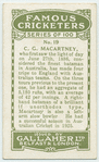 C. G. Macartney, New South Wales.
