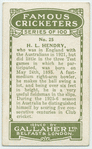 H.L. Hendry, Victoria.