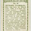 Richard Tyldesley, Lancashire.