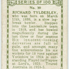Richard Tyldesley, Lancashire.