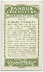 Richard Tyldesley, Lancashire.