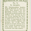 G. Geary, Leicestershire.