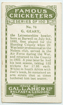 G. Geary, Leicestershire.