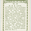 H.S.B. Love, Victoria.