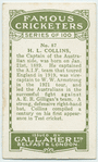 H.L. Collins, New South Wales.