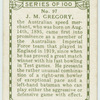 J.M. Gregory, New South Wales.