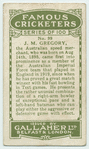 J.M. Gregory, New South Wales.