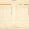 Denderah. Grand temple. Cryptes. a. Plan de l'étage moyen; b. Plan de l'étage supérieur.