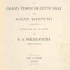 Dendérah : description générale du grand temple de cette ville. Tome quatrième. Planches. [Title page, v. 4]