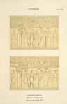 Denderah. Grand temple. Chambres de la terrasse. Osiris du nord. Chambre no. 2.