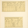 Denderah. Grand temple. Chambres de la terrasse. Osiris du sud. Chambre no. 2.