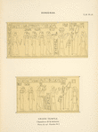 Denderah. Grand temple. Chambres de la terrasse. Osiris du sud. Chambre no. 2.