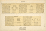 Denderah. Grand temple. Chambres de la terrasse. Osiris du sud. Chambre no. 3.