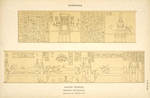 Denderah. Grand temple. Chambres de la terrasse. Osiris du sud. Chambre no. 3.