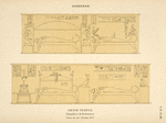 Denderah. Grand temple. Chambres de la terrasse. Osiris du sud. Chambre no. 3.