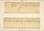 Abydos. Temple de Ramses. [Chambre G. Côté nord du soubassement.]