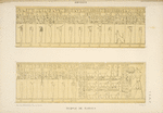 Abydos. Temple de Ramses. [Chambre G. Côté nord du soubassement.]